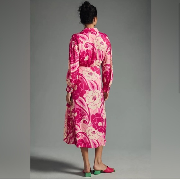 FARM RIO Tropical Groove Shirt Dress SIZE MEDIUM 0810 - Picture 2 of 9